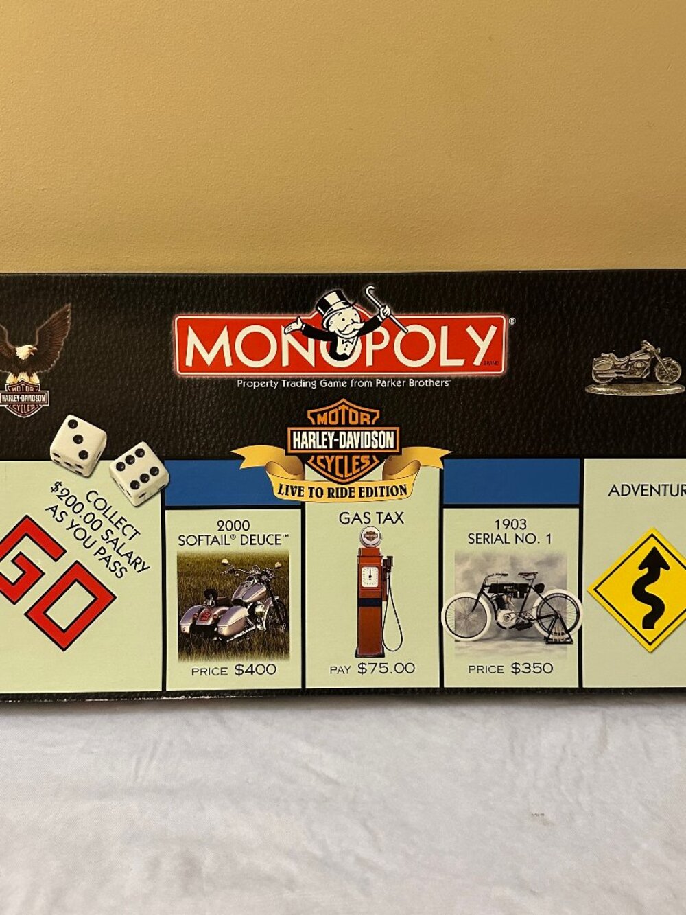 Harley Davidson Live To Ride Edition Monopoly Board Game / 100% Complete